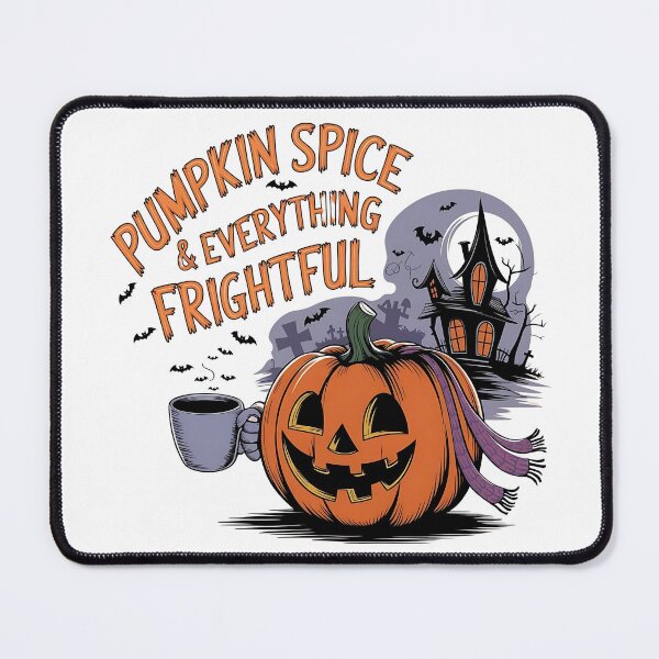 Item preview, Pumpkin Spice and Everything Frightful Coffee Halloween Tee designed and sold by GIRmade.