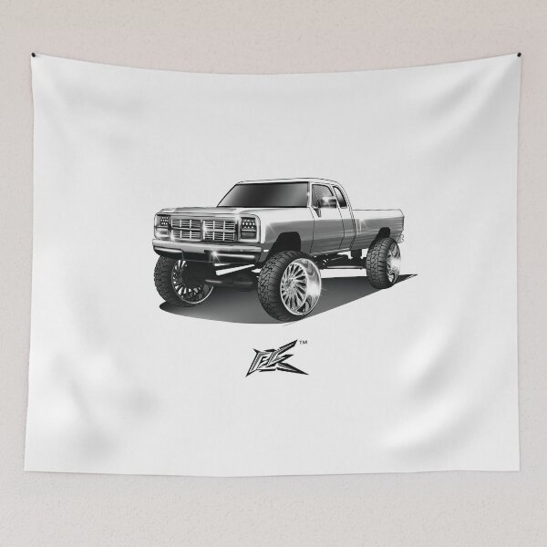 Item preview, first gen lifted truck white  designed and sold by NaquashM.