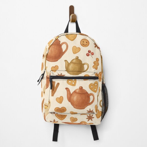 Item preview, Watercolor Tea and Cookies Pattern designed and sold by Olea Patterns.