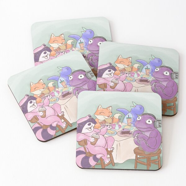 Item preview, Out for Brunch - Critter Friends - Hand-drawn Digital Illustration  designed and sold by SChristineBrink.