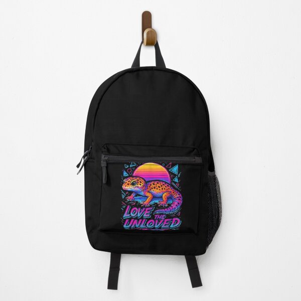 Item preview, Love The Unloved Leopard Gecko Lizard Retro Vaporwave designed and sold by TomFrontierArt.