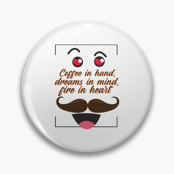 Item preview, Coffee in Hand, Dreams in Mind, Fire in Heart – Motivational Coffee Quote T-Shirt & Apparel designed and sold by SMLX-fashion.