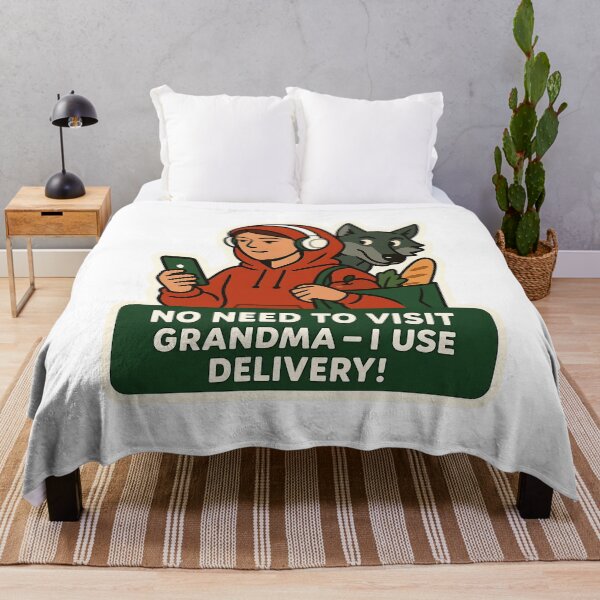 Item preview, No Need to Visit Grandma – Little Red Delivery designed and sold by Cheerioza.