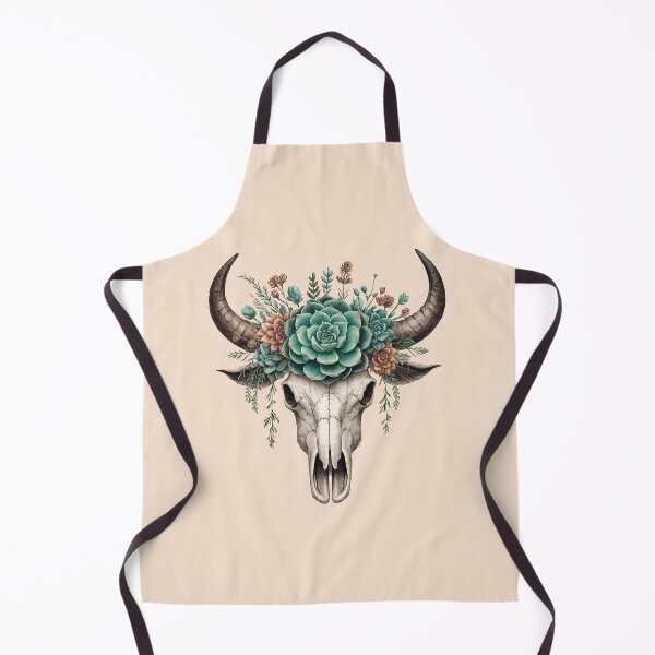Item preview, Succulents and Cow Skull, Boho Cow Skull with succulents crown, watercolor,style, rodeo, wild, farm, cowgirl, shabby chic designed and sold by Collagedream.