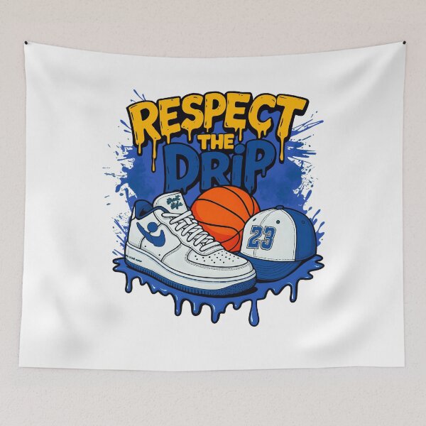 Item preview, Respect the Drip Golden State Basketball Style, Blue and Yellow Sports  designed and sold by tigger shop.
