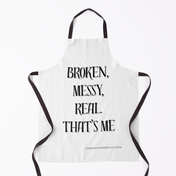 Item preview, Broken, Messy, Real... Raw & Honest Mental Health Quote designed and sold by StuffbyRob.