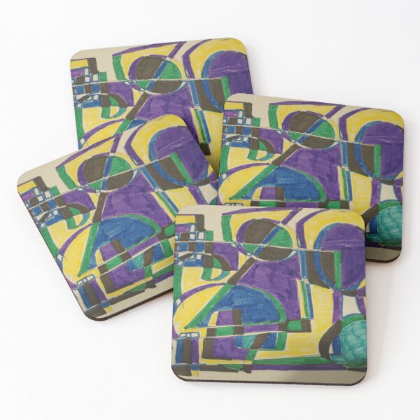 Item preview, Colorful Chromatic Labyrinth Abstract designed and sold by SmashingDeals.
