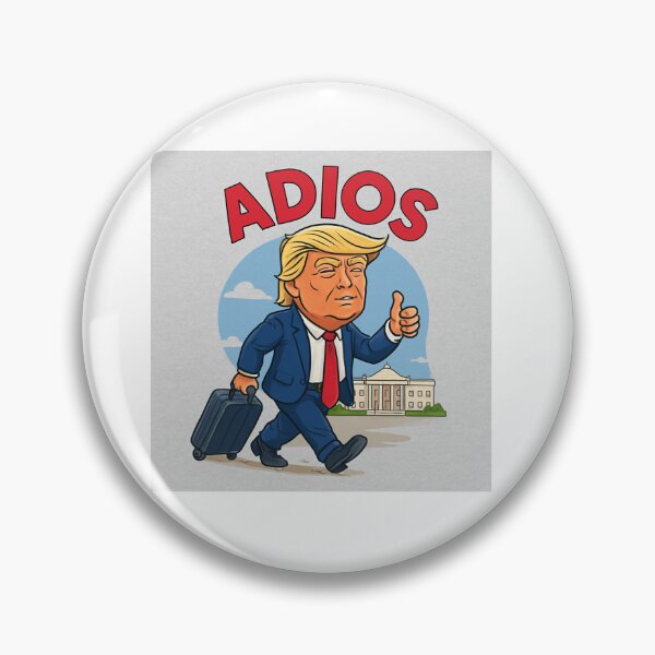 Item preview, The Long Goodbye - Cartoon Suitcase Walk designed and sold by PoliticalSatire2025.
