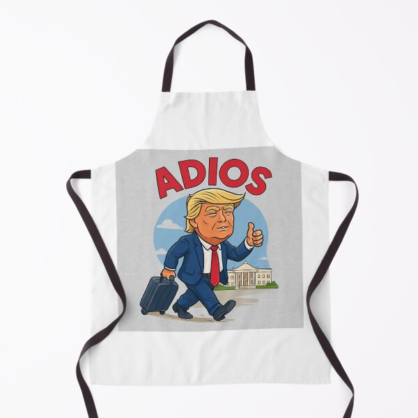 Item preview, The Long Goodbye - Cartoon Suitcase Walk designed and sold by PoliticalSatire2025.