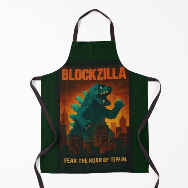 Item preview, BLOCKZILLA – Pixel Art Movie Poster designed and sold by WhisperFrame.
