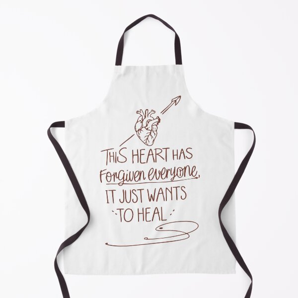 Item preview, Minimalist White T-Shirt – “This Heart Has Forgiven Everyone, It Just Wants to Heal” Quote designed and sold by Uglyandcute.