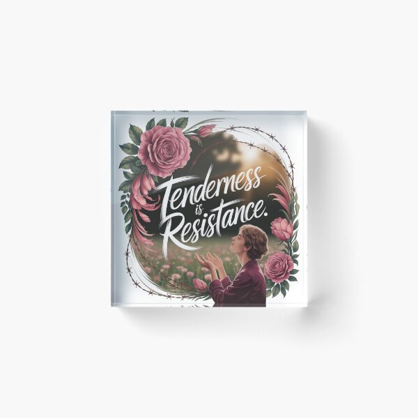 Item preview, Tenderness Is Resistance – Empowerment Sticker designed and sold by MoodtypeS25.