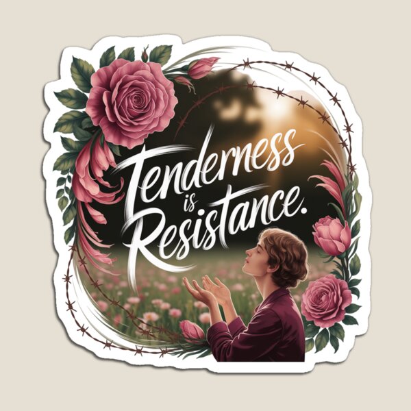 Item preview, Tenderness Is Resistance – Empowerment Sticker designed and sold by MoodtypeS25.