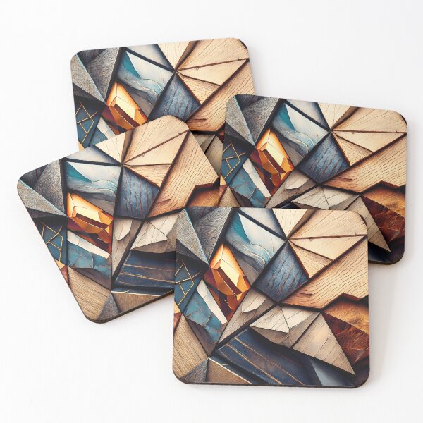 Item preview, Fractured Symphony – Abstract Geometric Shards Art designed and sold by Vrixat.
