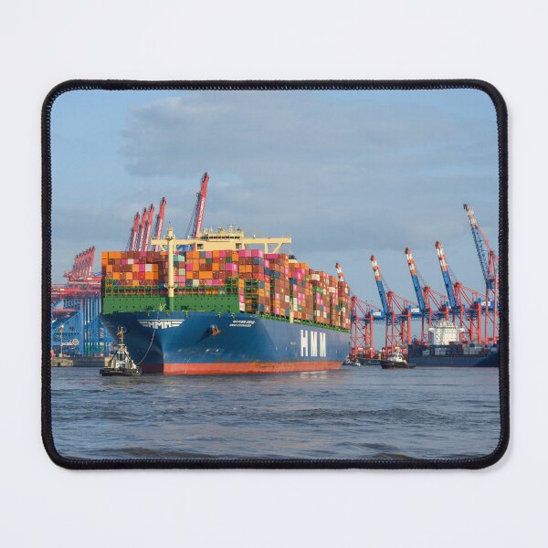 Item preview, Hamburg's Bustling Container Port  designed and sold by Kasia Design.