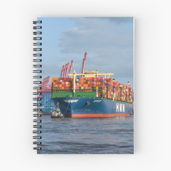 Item preview, Hamburg's Bustling Container Port  designed and sold by Kasia Design.