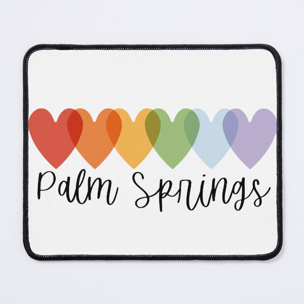 Item preview, Palm Springs Rainbow Hearts – Colorful Desert Pride T-Shirt designed and sold by ChrisArnold.