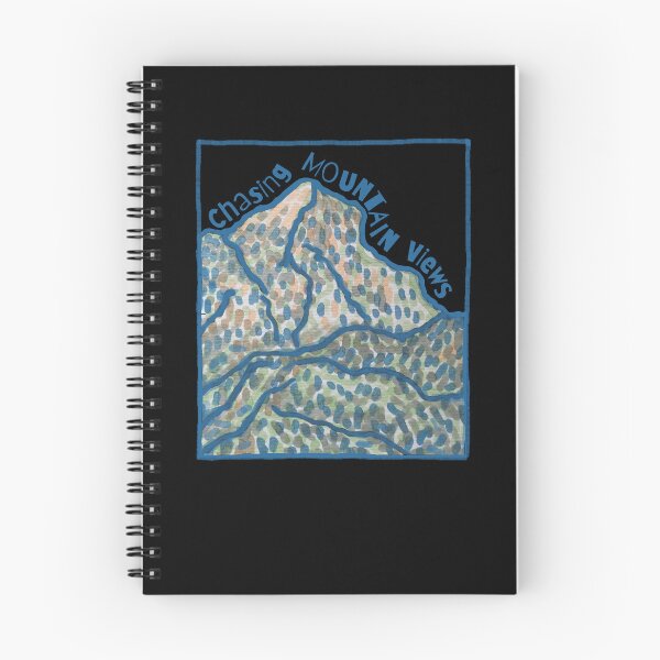 Item preview, Mountain Landscape Hand-Drawn Marker Artwork designed and sold by alczar.