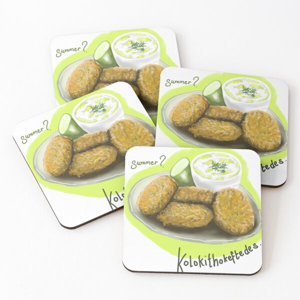 Item preview, Summer? Kolokithokeftedes. designed and sold by SundropsDesigns.