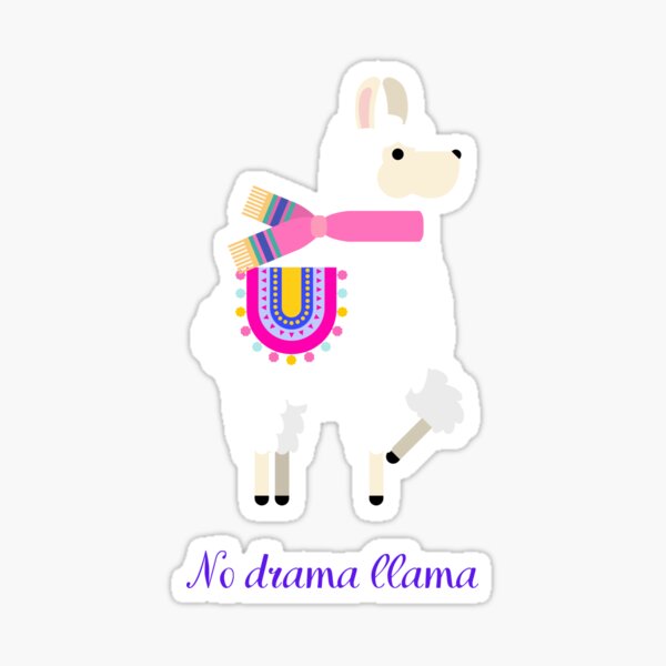 Artikel-Vorschau von No Drama Llama – Süßes buntes Lama-T-Shirt, designt und verkauft von ChrisArnold.