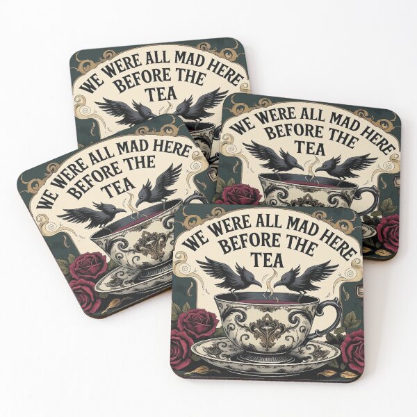 Item preview, We Were All Mad Here Before the Tea – Gothic Academia Aesthetic Tee designed and sold by shadystitch.