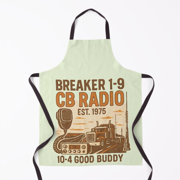 Item preview, Breaker 1-9 CB Radio - Vintage Trucker Communication Design designed and sold by CreativeGorillas.