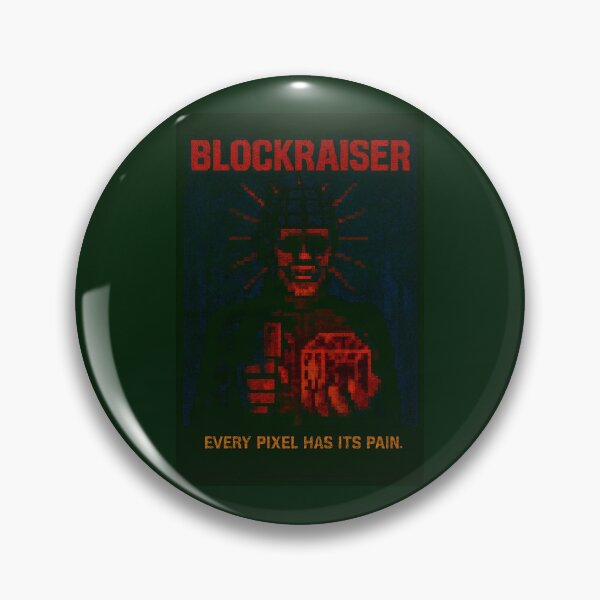 Item preview, BLOCKRAISER – Pixel Horror Poster designed and sold by WhisperFrame.