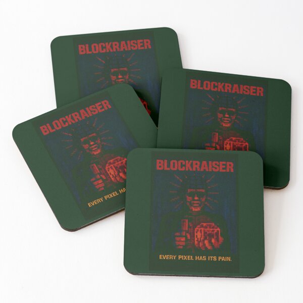Item preview, BLOCKRAISER – Pixel Horror Poster designed and sold by WhisperFrame.