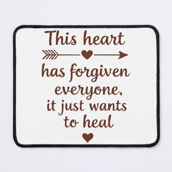 Item preview, Healing Heart of Forgiveness – Emotional Recovery Design designed and sold by Uglyandcute.