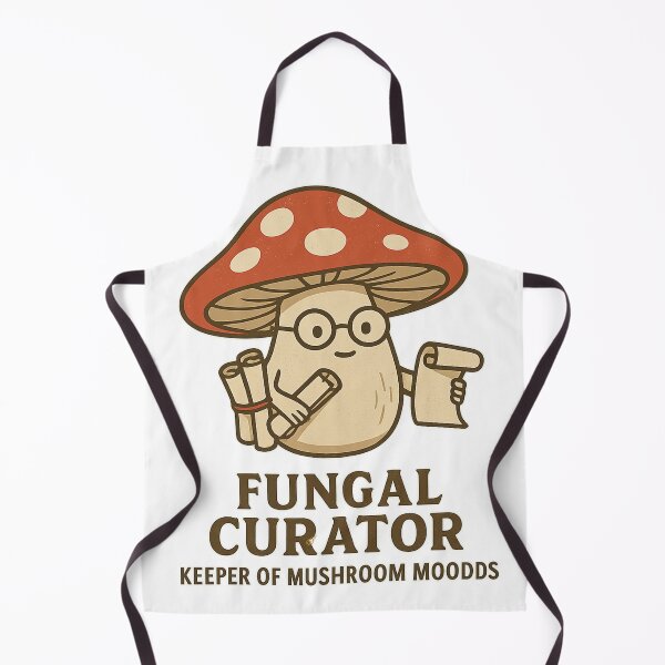 Item preview, Fungal Curator – Funny Mushroom Sticker with Quote designed and sold by Collins Design.
