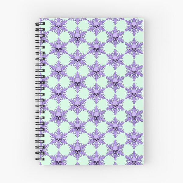 Item preview, Christmas Pastel goth snowflake with skull mint and purple  designed and sold by FatBirdie.