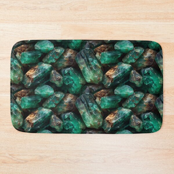 Item preview, raw emerald natural green gemstone crystals designed and sold by EarthenEmbers.