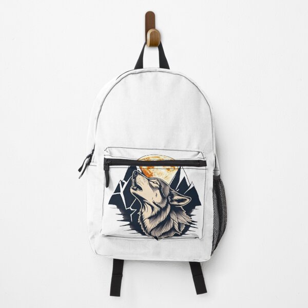 Item preview, Geometric Howling Wolf with Moon Glow designed and sold by Skyla007.