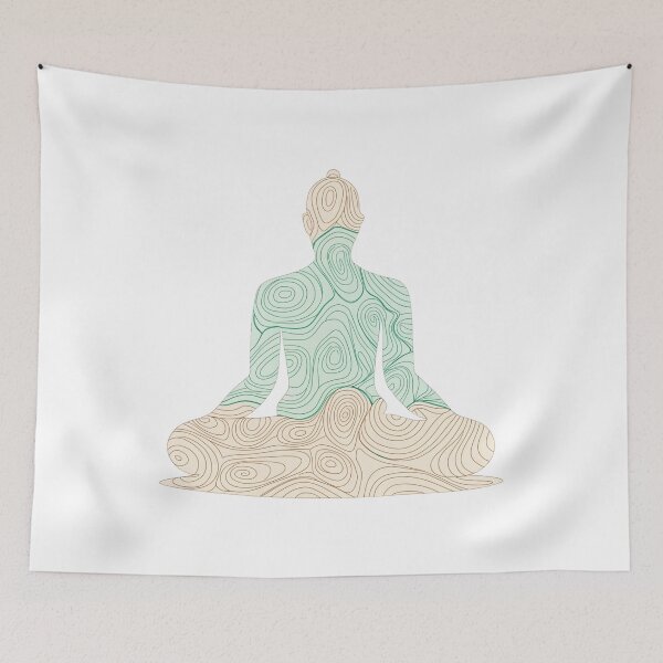 Item preview,  Serene Contours: Yoga & Meditation Line Art designed and sold by asliberry.
