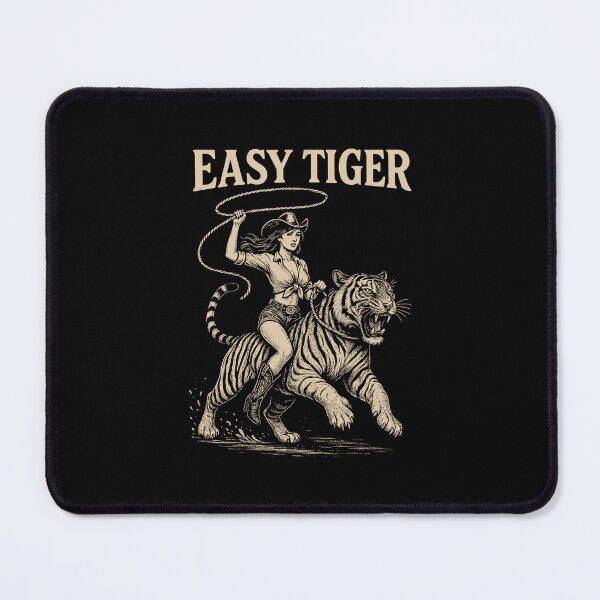Item preview, EASY TIGER - Cowgirl Riding Confidently With a Rope designed and sold by Darling DeDe.