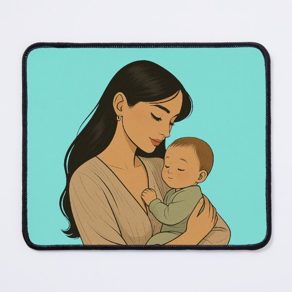 Item preview, Mom And Baby Embrace | A Mother Holding her Baby Artwork designed and sold by Together-in-calm.