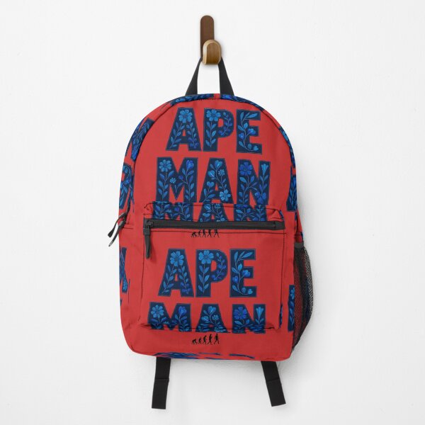Item preview, Ape Man – Bold Floral Typography T-Shirt in Blue Botanical Style designed and sold by GiftLore Studio.