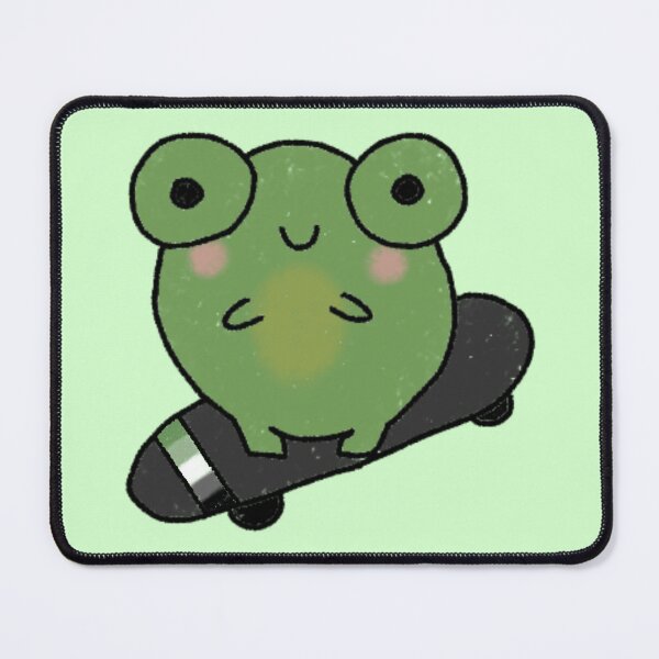 Item preview, Aromantic Skateboarding Froggy designed and sold by AnnabethQuinn.