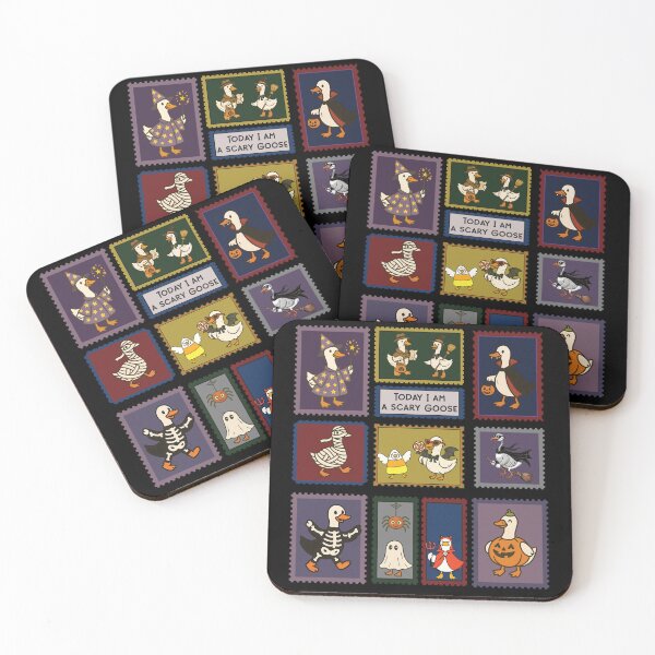 Item preview, Halloween Goose Postage Stamp Design - Geese in Costume designed and sold by FaeryNuff.