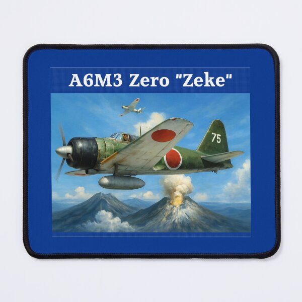 Item preview, WW2 Japanese Aircraft A6M Zero Fighter WWII Plane Aviation designed and sold by Blok45.