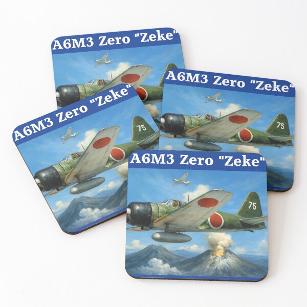 Item preview, WW2 Japanese Aircraft A6M Zero Fighter WWII Plane Aviation designed and sold by Blok45.