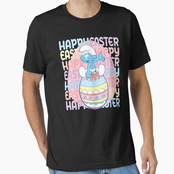 Item preview, The Smurfs Happy Easter Cute Smurf Egg Pastel Colors Stack designed and sold by FifthSun.