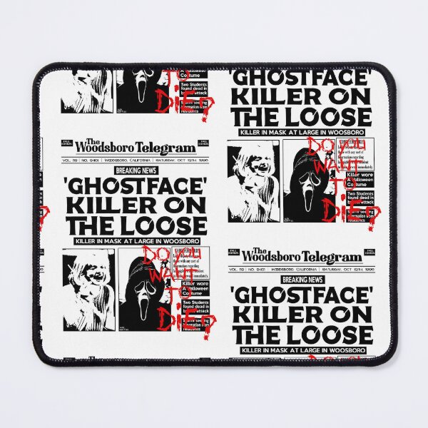 Item preview, GHOSTFACE WOODSBORO NEWSPAPER COVER DESIGN ALEX SCOTT HALLOWEEN designed and sold by Campbell0395.