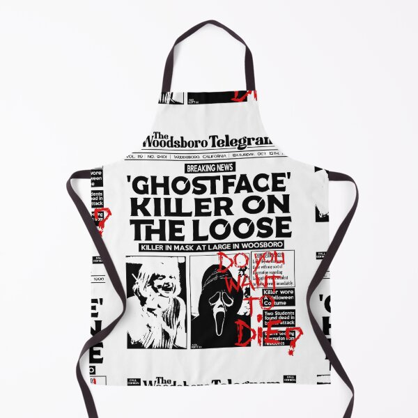 Item preview, GHOSTFACE WOODSBORO NEWSPAPER COVER DESIGN ALEX SCOTT HALLOWEEN designed and sold by Campbell0395.