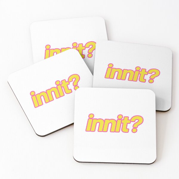Item preview, Innit?, Yellow with Pink Outline designed and sold by Memes N Lore .