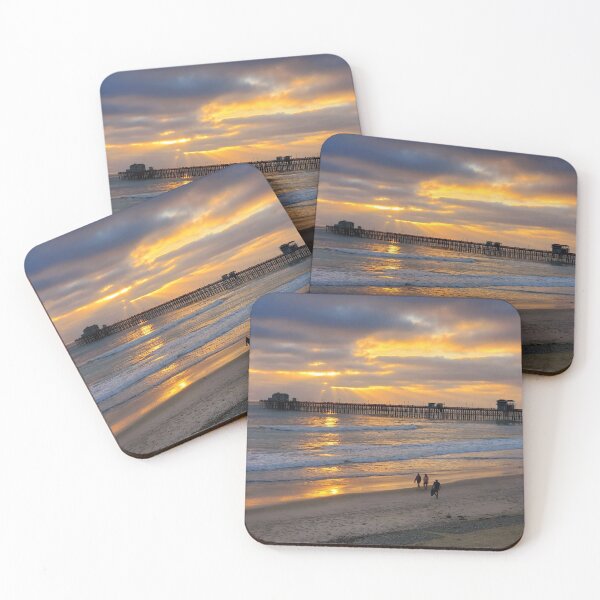 Item preview, OCEANSIDE CALIFORNIA SUNSET PEOPLE AND PIER designed and sold by Tammera.