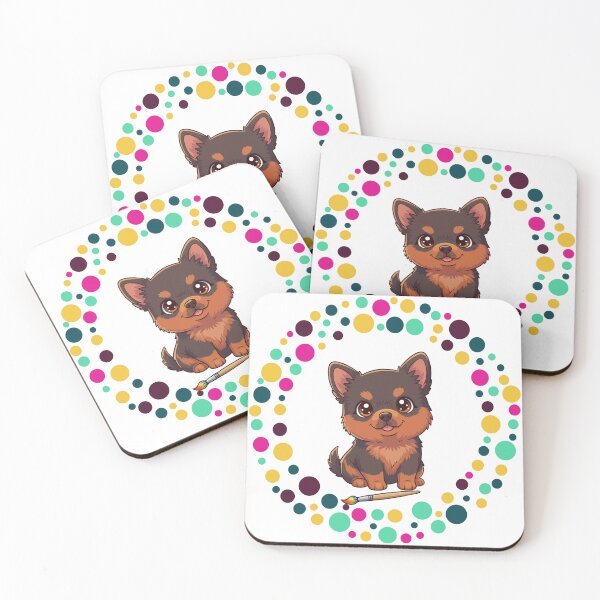 Artikelvorschau, Feiern Sie den Dot Day mit My MinPin – Bunte Hundekunst entworfen und verkauft von The Real Life Symphony.