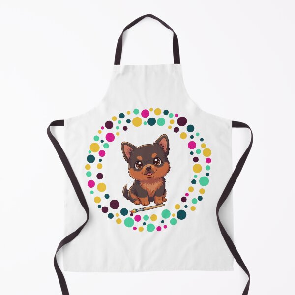 Artikelvorschau, Feiern Sie den Dot Day mit My MinPin – Bunte Hundekunst entworfen und verkauft von The Real Life Symphony.