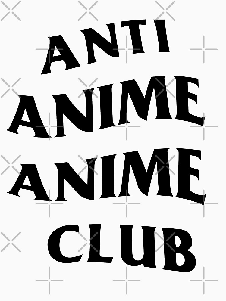 Anti anime 2024 anime club hoodie