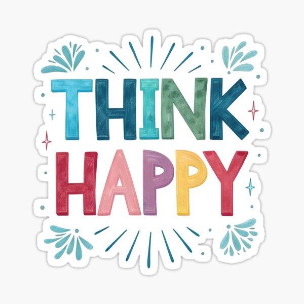 Item preview, Think happy designed and sold by nimmitrends.